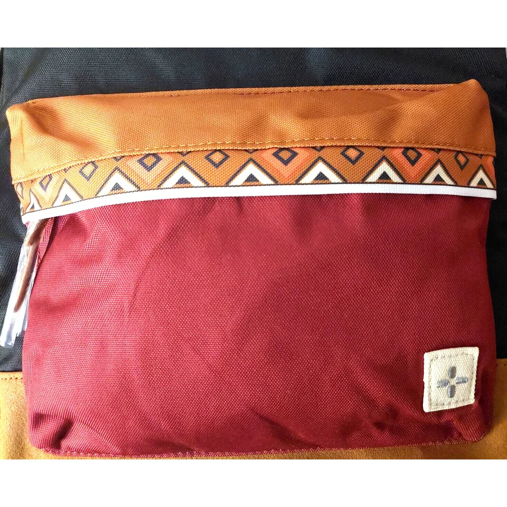 Sun Stone Mens Colorblock Geometric Trim Backpack Rusack Bag NWT $70